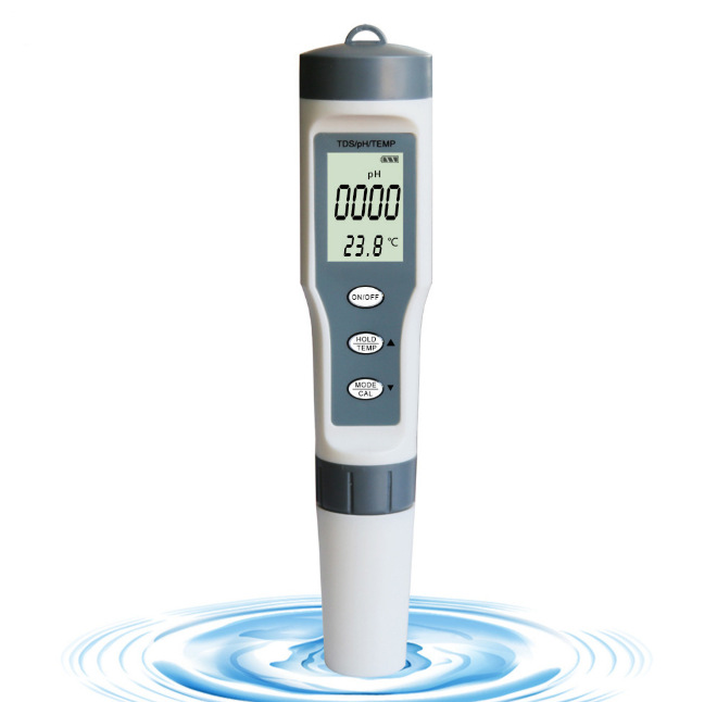 多功水质测试笔pH值TDS温度三合一酸度计测试仪ph测试计背光