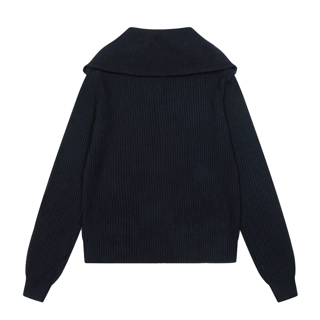 Ralph lauren, base chain with zipper, knitted cardigan