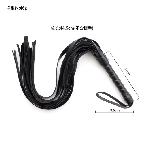 Manufacturer Direct Sales Erotic Products Red Black Pink White Leather Whip Wholesale Adult Toys Scatter Whip