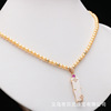 Genuine design bamboo fashionable necklace from pearl, chain for key bag  for friend, wholesale