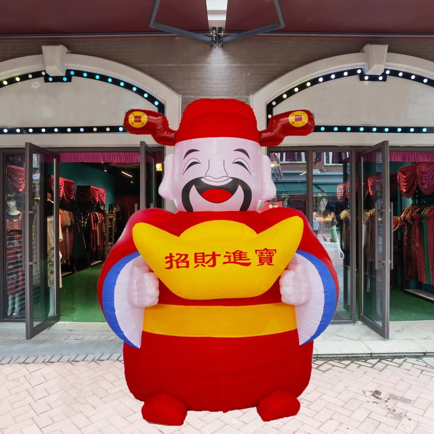 molde de aire de dibujos animados inflables, dibujos animados inflables para atraer dinero, accesorios de decoración de tiendas, accesorios de decoración de apertura, molde de aire inflables