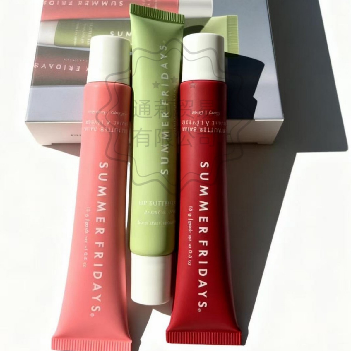 Cross-Border Popular Summer Fridays Lipstick Three-Piece Set Boxed Colored Lip Glaze Wholesale Jelly