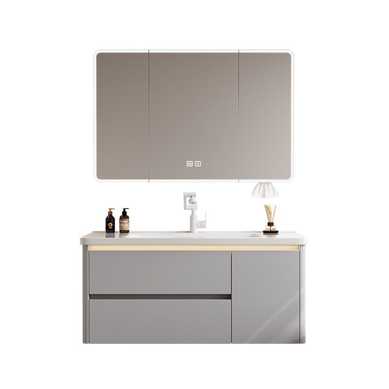 gabinete de baño de aluminio a prueba de humedad panal de cerámica gabinete de baño de baño de cerámica gabinete de inducción de doble ventura gran lavabo de cerámica gabinete de baño