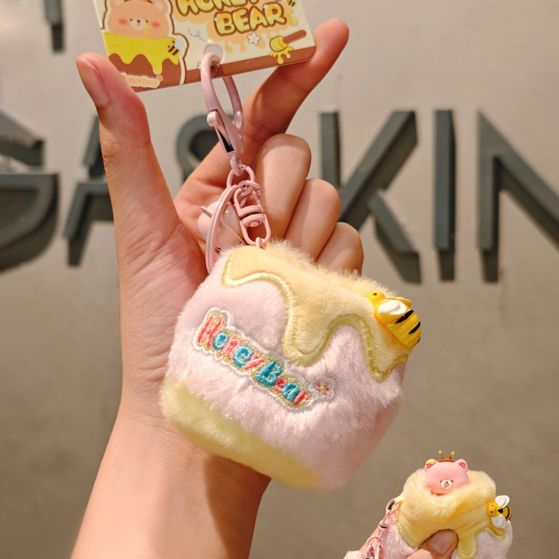 Jinnew 趣味贪吃蜜罐小熊按压乐趣味挂件可爱钥匙扣包包挂饰礼品|undefined