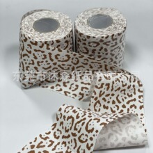 豹纹图案卷筒卫生纸印花家用创意卫生纸厂家供应