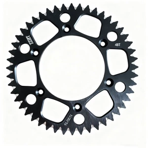 Zzht off-road motosiklet 48T alüminium ərintisi zəncir dişlisi CNC48 qara 7055-t6