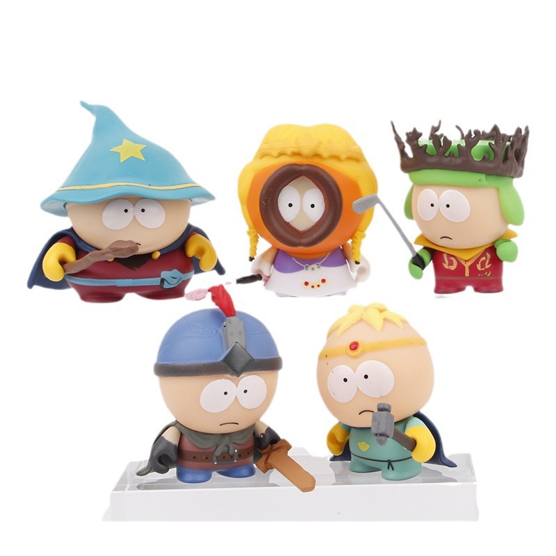 5 South Park 2da generación de adornos de pasteles de paraíso para niños en declive 2da generación Southern Four Bitch SouthPark