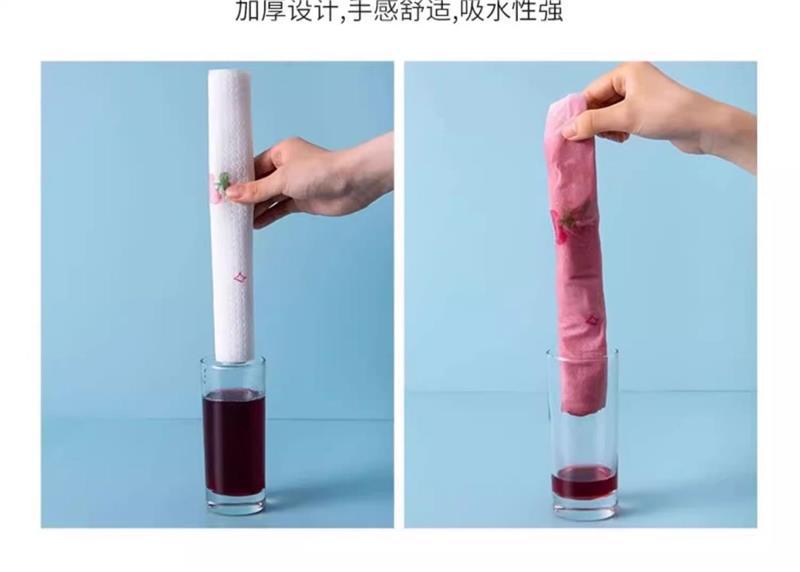 Kitchen Paper Towels 2 in 1 Dry Wet Use Extra Thick Absorbent Cleaning Wipes 10 Rolls 500 Sheets preparation