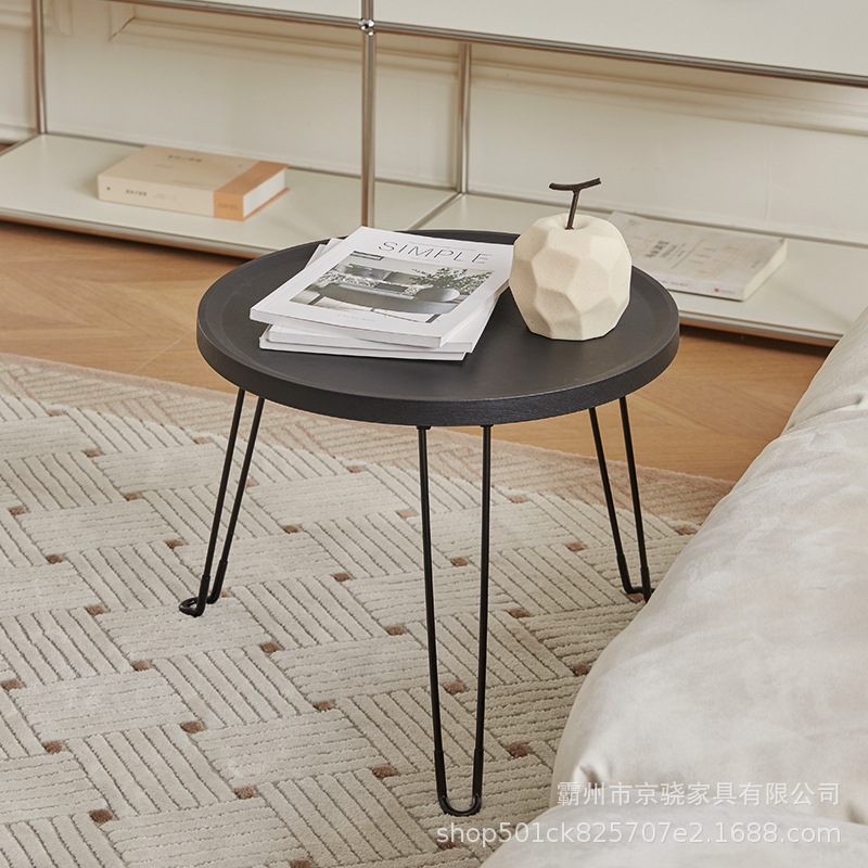 Mesa de café sala de estar hogar plegable Mesa Redonda sofá moderno balcón mesa lateral tatami mesa baja Ventana de Bahía Mini pequeña mesa redonda