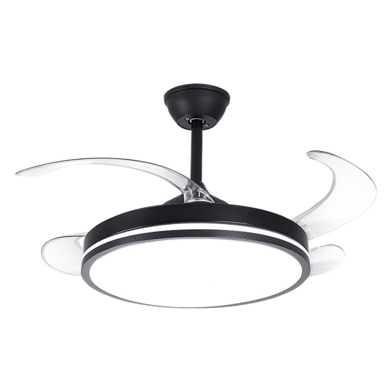 Luz de ventilador invisible 2023 Luz de ventilador de techo transfronterizo hogar araña integrada sala de estar comedor dormitorio Luz de ventilador de doble uso