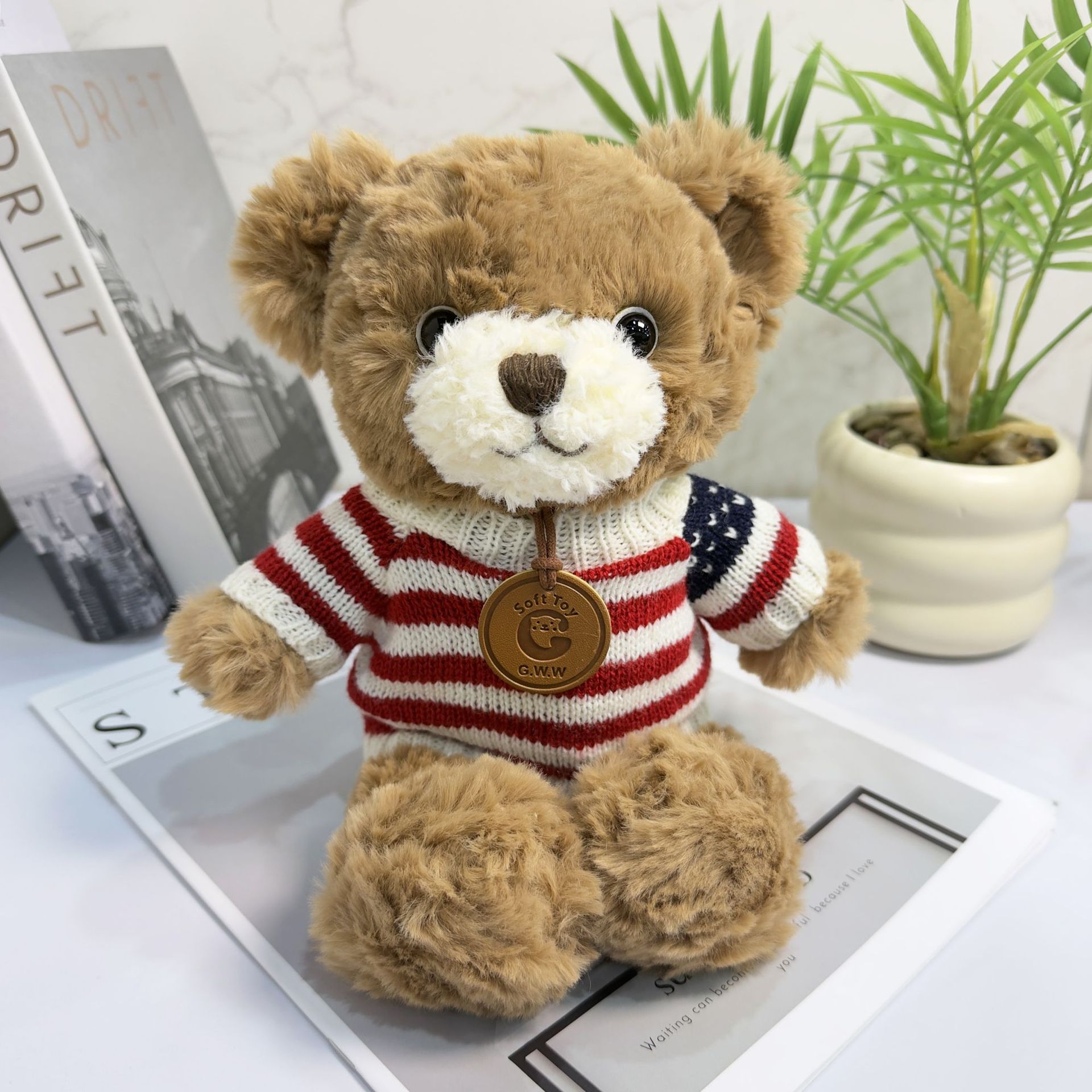 Vestido Teddy Bear suéter Teddy Bear camiseta actividad regalo juguete de peluche impresión LOGO