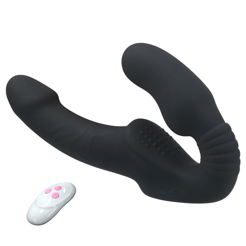 Lesbian double-headed dragon vibration simulation male organ female wireless remote fake penis adult sex toy