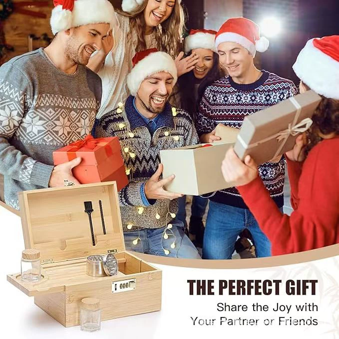 Новая коробка для хранения бамбука и дерева прямоугольная коробка для сигаретных сигарет