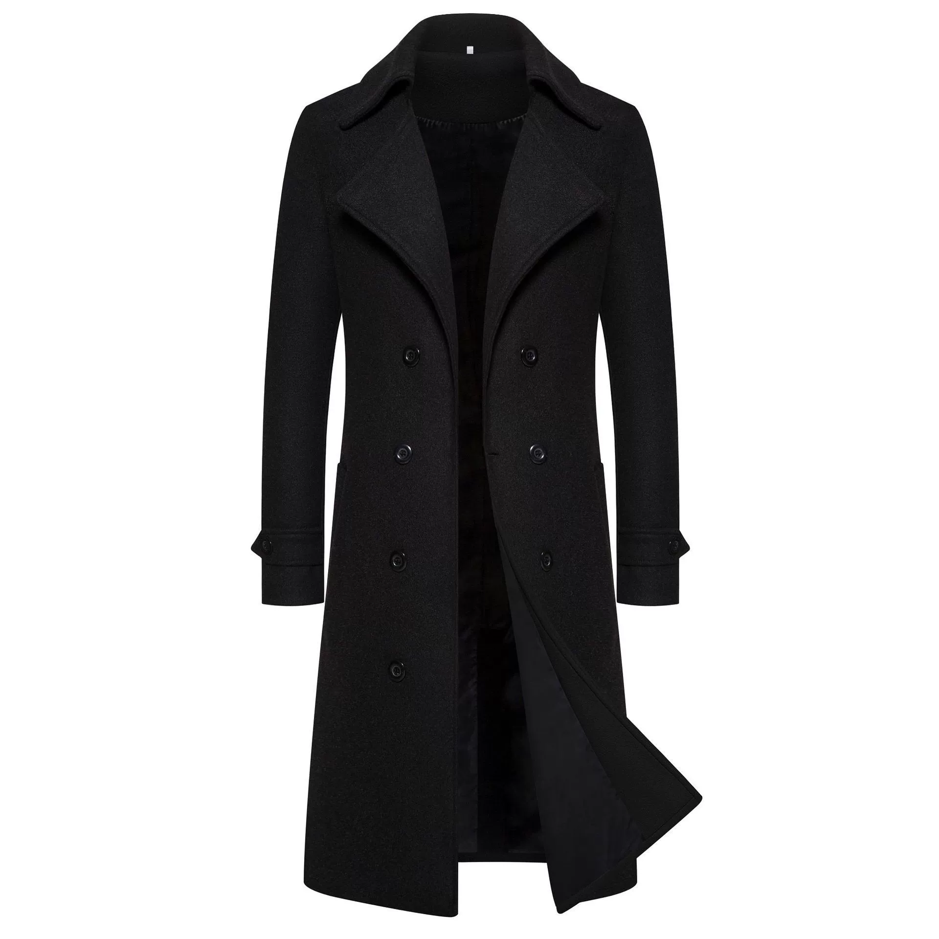 Woolen coat, trench coat, warm jacket, (Cross-border trading), slim fit