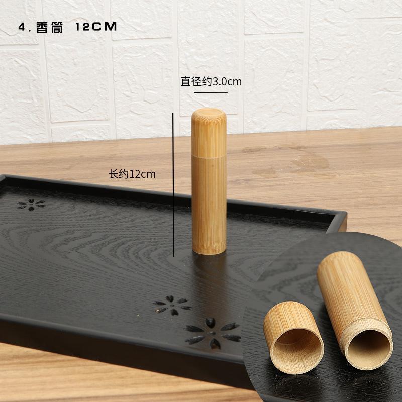 Tetera de bambú tubo de té de bambú tarro de bambú portátil tetera al por mayor lanzamiento ceremonia del té accesorios de almacenamiento productos de bambú