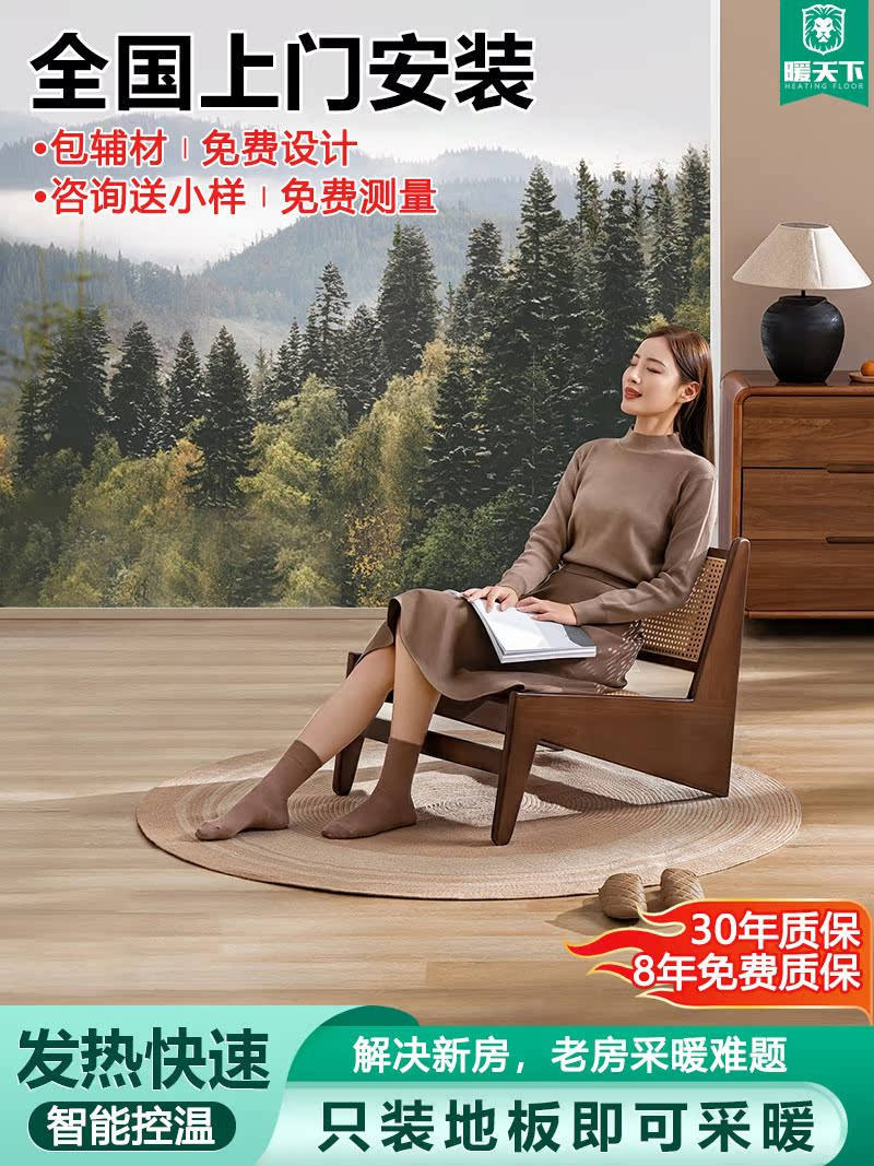 Electric Heating Floor Heating System for Whole House Renovation with Zone Temperature Control and Variable Frequency