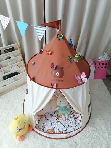 Ins Kids Tent Indoor Outdoor Princess 3-Year-Old Boys and Girls Home Game House Baby Castle Small House Fabric