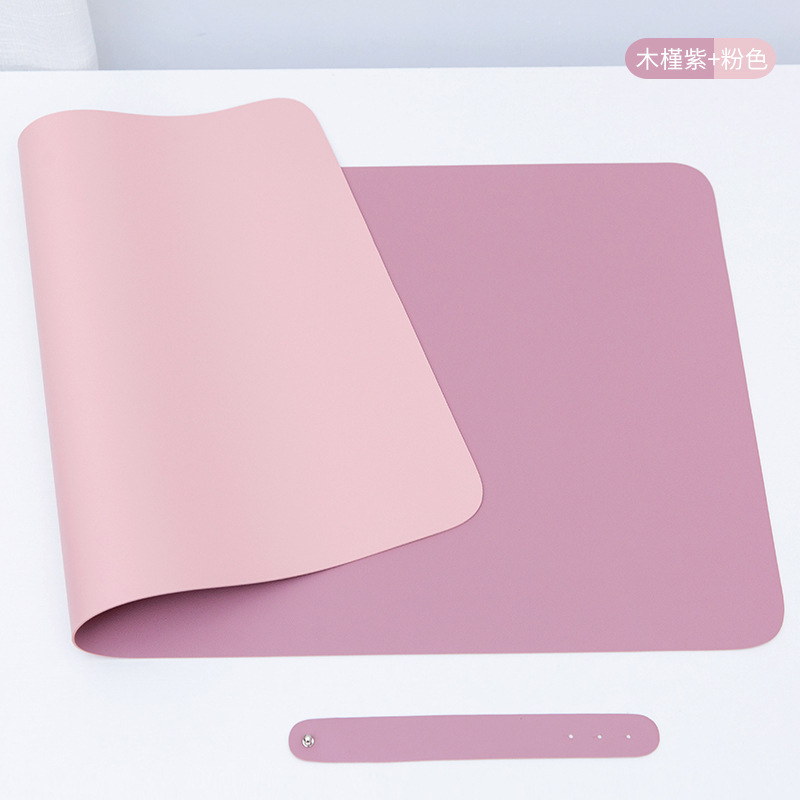 デスクパッド革マウスパッド大型防水防汚学生学習デスクパッドノートブックパッド PVC キーボードパッド|undefined
