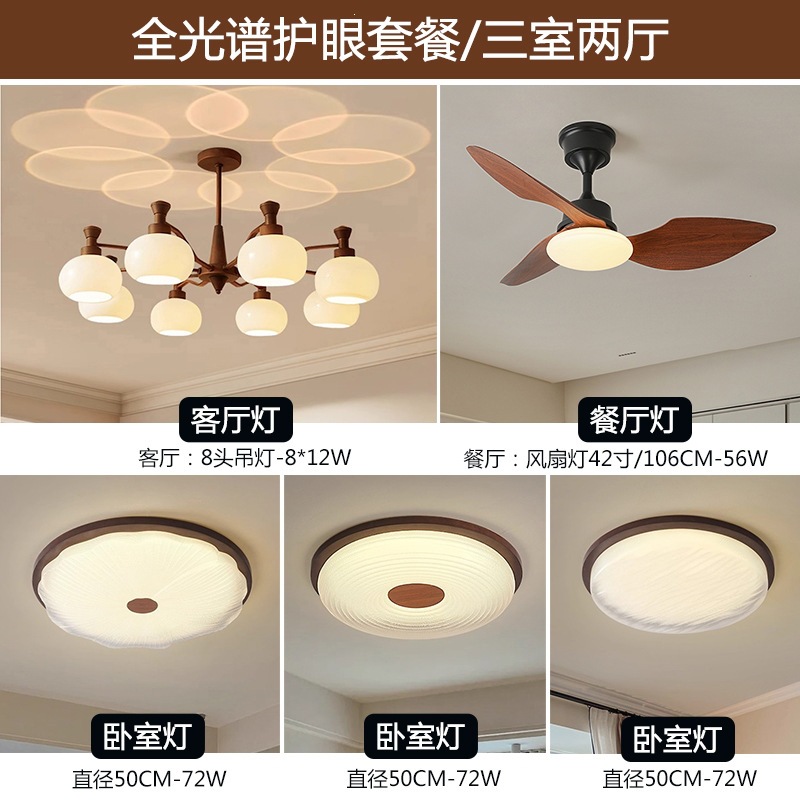 Lámpara de la sala de estar de estilo medieval atmósfera americana comedor sala de estar luces principales retro francesa Nanyang estilo lámparas de dormitorio