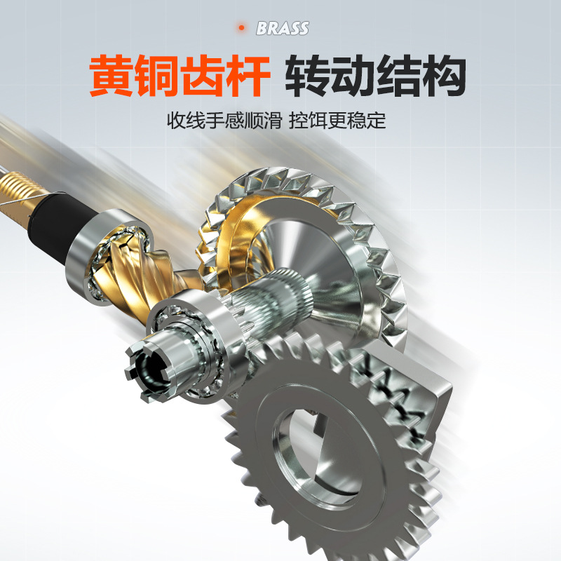 Qianyu Lai rueda giratoria rueda de pesca de metal rueda giratoria de tiro largo Luya rueda giratoria carrete de pesca carretera rueda asiática al por mayor