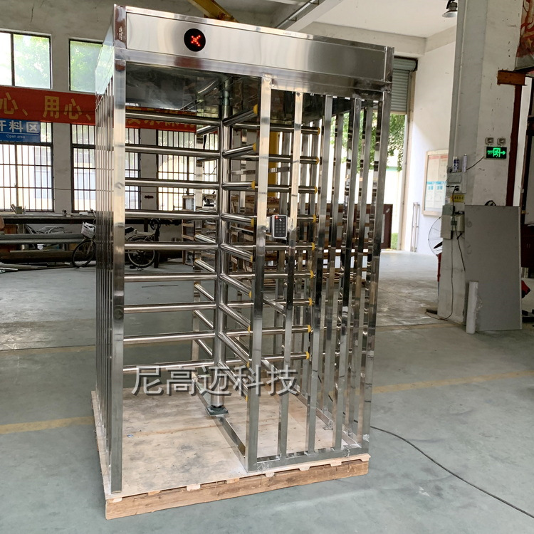 智能烤漆全高转闸体育场公园篮球场扫码扣费人脸识别烤漆旋转门闸