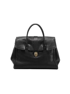 Handheld retro capacious leather shoulder bag, genuine leather