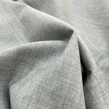 厂家供应全毛西装布料 灰色精纺休闲外套西服面料