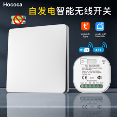 自发电涂鸦智能wifi无线开关不用电池免布线防水16A家用遥控开关