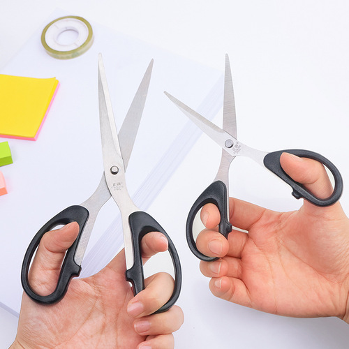 Huajie factory wholesale simple office paper cutting knife stainless steel home sewing paper cutting knife student handicraft scissors