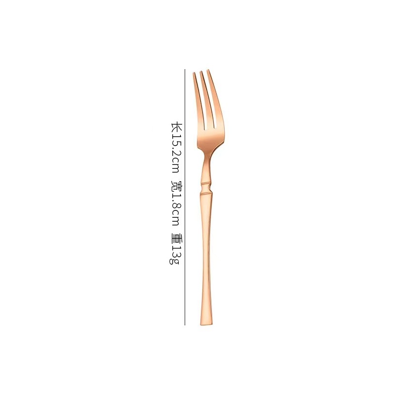 로즈 골드 티 포크