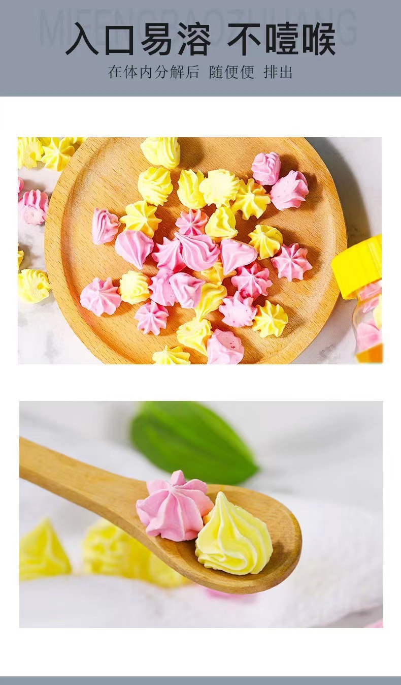 Pagoda Candy Tower Shaped Pressed Candy Fruit Flavor Sweet Treat 36g Bottle in use