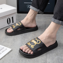 四季通用时尚个性潮流男士凉拖鞋 日常户外男大童学生PVC一字拖