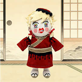 跨境新品 花街童磨棉花娃娃 鬼灭之刃同人 毛绒玩具 公仔 玩偶