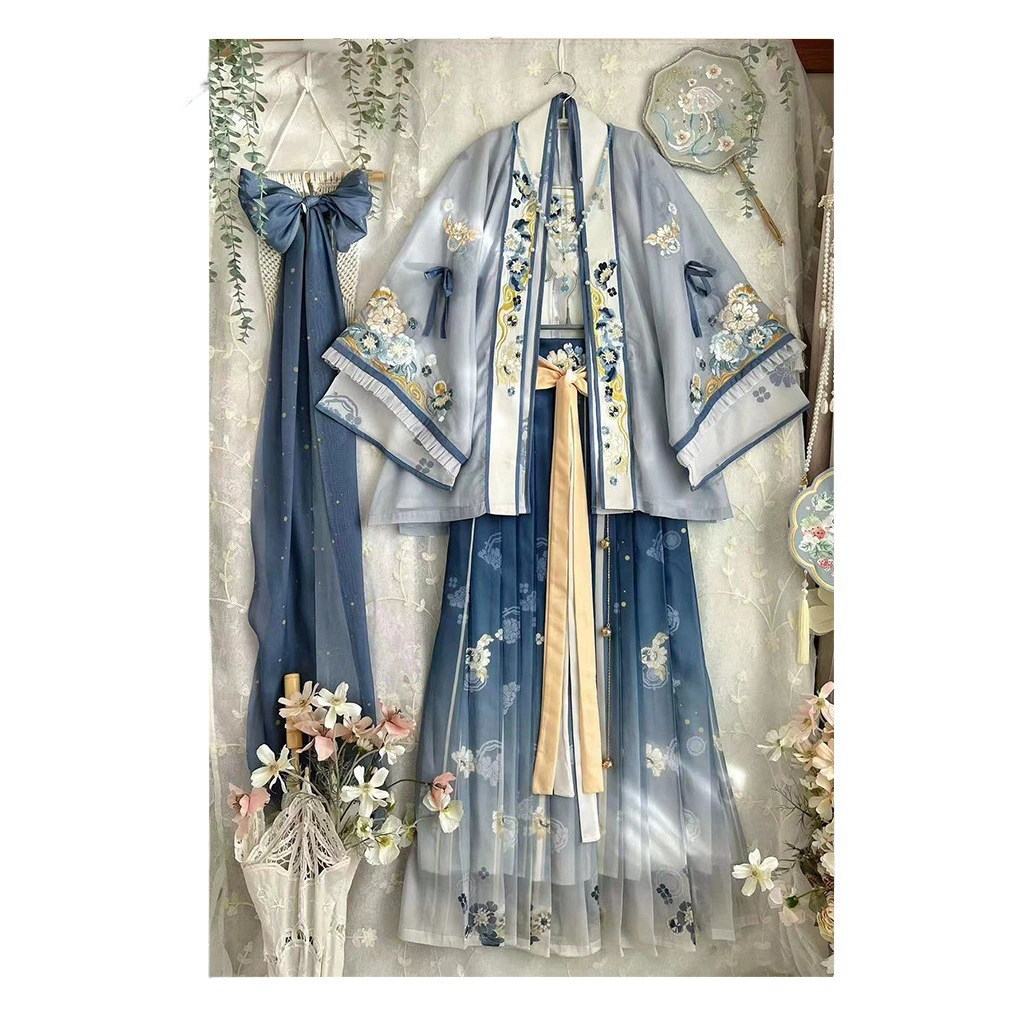 Весной и летом Новая песня Хань одежда женский Юньмэн Сяолинь студент повседневный костюм китайский стиль супер фея древний костюм