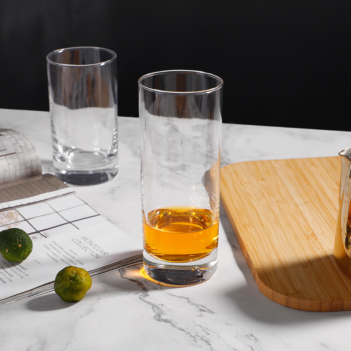 Vidrio moderno taza recta taza de leche jugo bebida taza restaurante taza de agua hogar taza de beber al por mayor