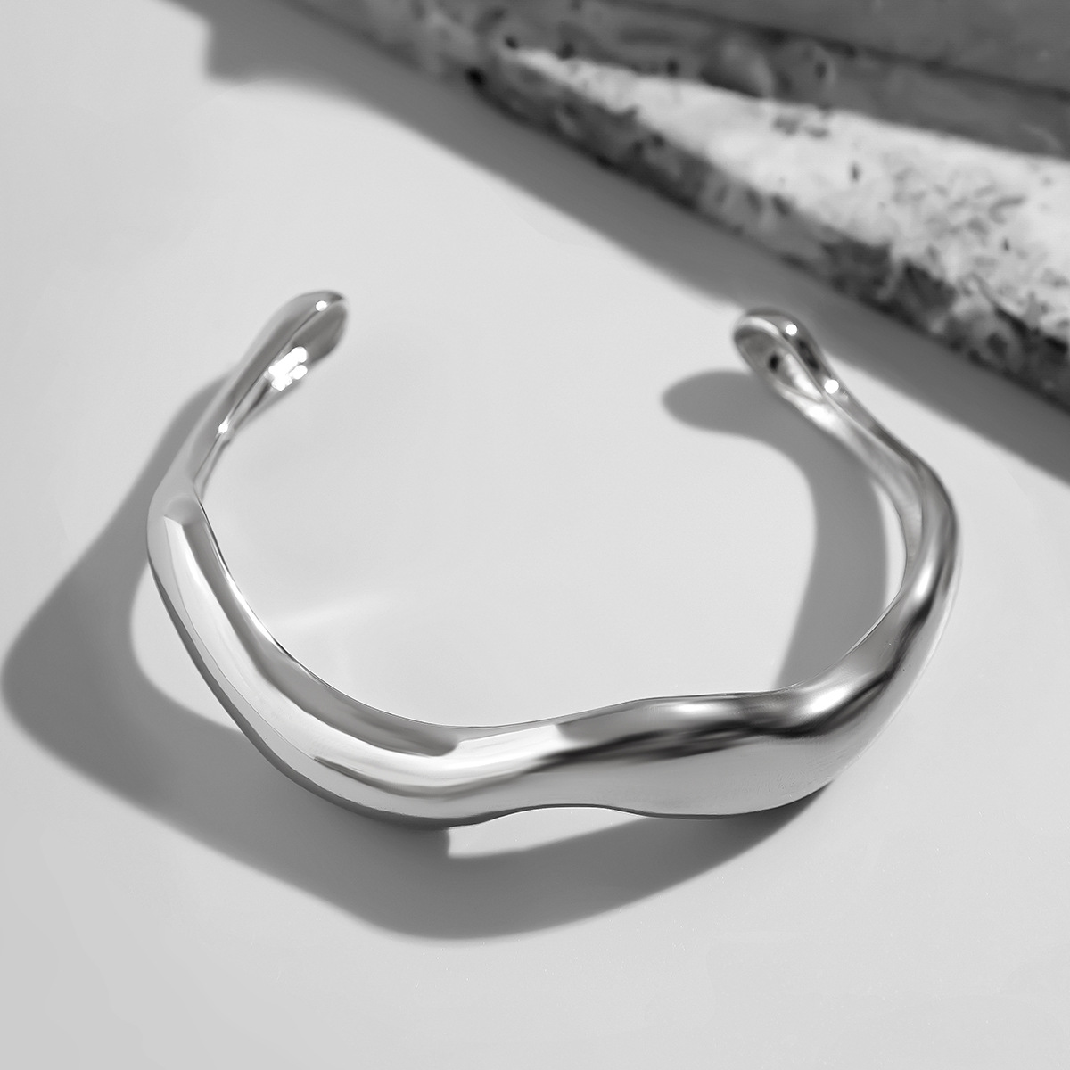 33g Weight Bangle Classification Alloy Chain Material 1 Piece Quantity Daily Occasion Alloy Material Solid Color Pattern Men's Gender Hip-Hop Style Hip-Hop Solid Color Alloy Men's Bangle Men Cuff & Bangle 5