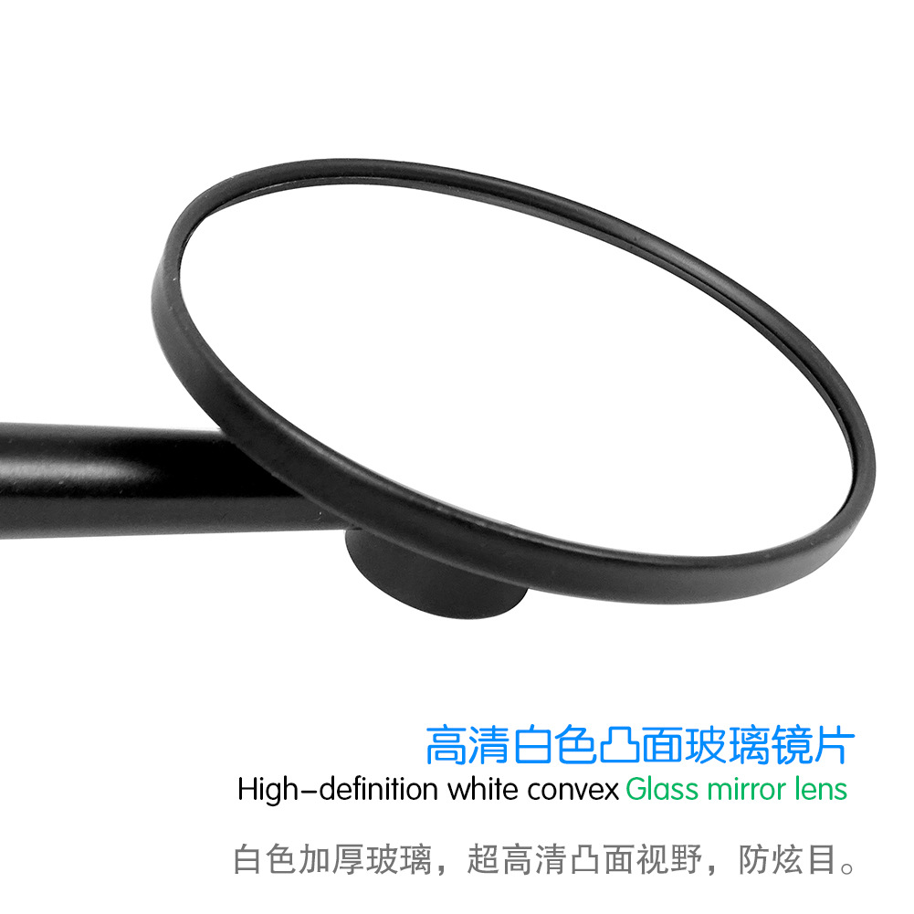 Motorcycle Retro Modified Round Aluminum Alloy Handlebar Mirror Rearview Mirror Handlebar Modified Reflective Folding Mirror