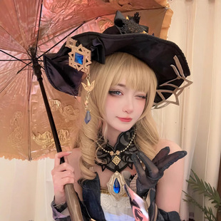 Genshin Impact Cosplay Miss Fontaine Navia Cosplay Costume Full Set Game Anime C-Suit Wig