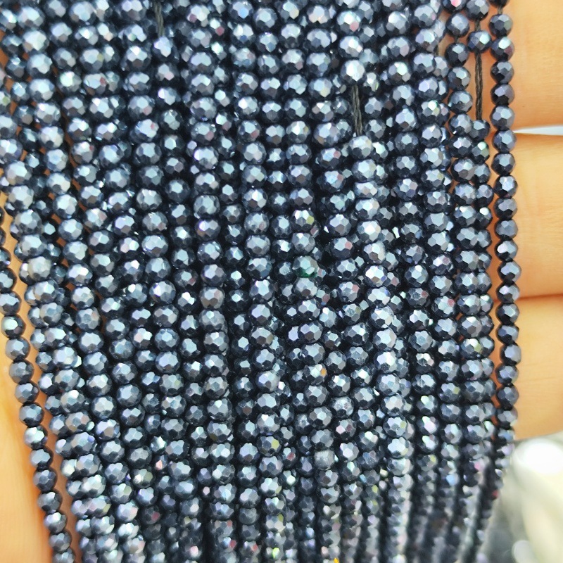Hilo de algodón aguja súper pequeña Perla de cristal encadenada cuentas vidriadas DIY accesorios de ropa hechos a mano pulsera collar cuentas dispersas accesorios