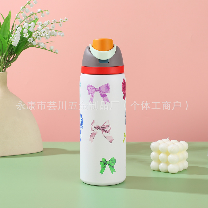 新型オーワラフルーツカップ30オンス携帯用カップ、二重飲み口スポーツストローカップ、304ステンレス真空カップ|undefined