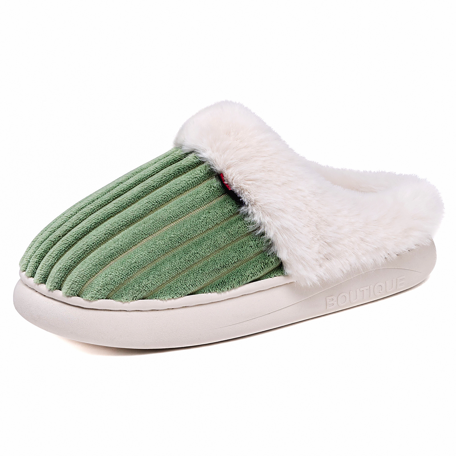Zapatos de algodón de invierno de mujeres zapatillas de peluche de algodón zapatillas de interior zapatos de peluche cómodos y cálidos