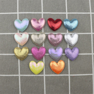 2.7cm Shiny Love Jewelry Accessories Heart-shaped Hair Accessories Accessories Material DIY Toy Garment Decoration Accessories