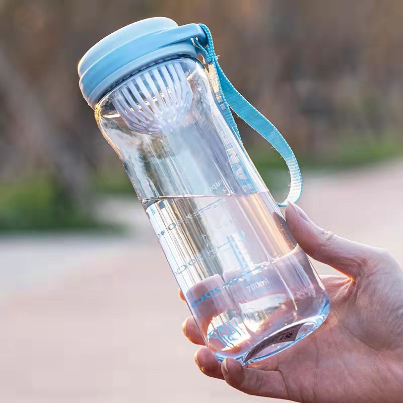 Nuevo espacio taza conveniente manejar deportes al aire libre taza de agua portátil taza de plástico se puede imprimir logotipo al por mayor