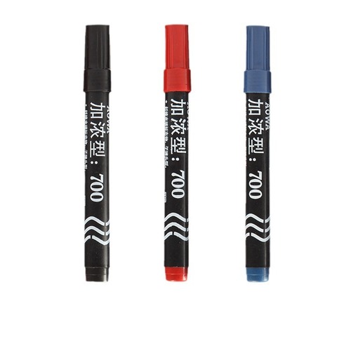 Marker 700 model oily fat tip pen, black thick pen, logistics express line marker pen, bulk pack