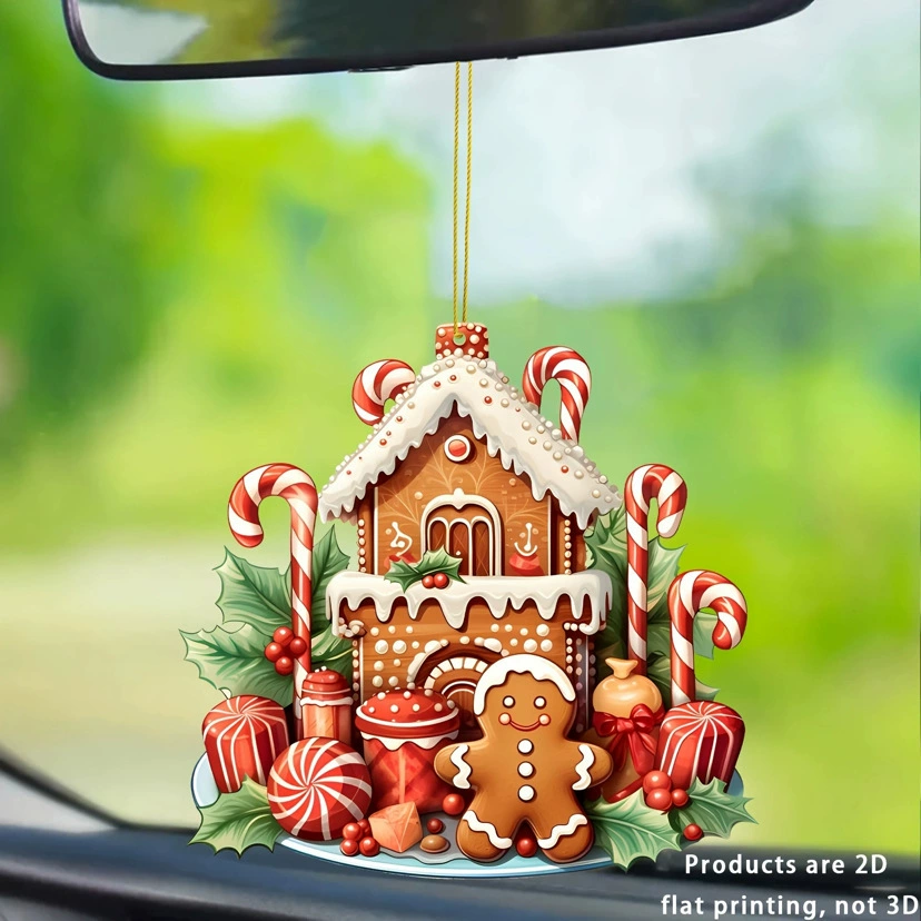 Трансграничный новый акрилический бисквит дом с плоской подвеской