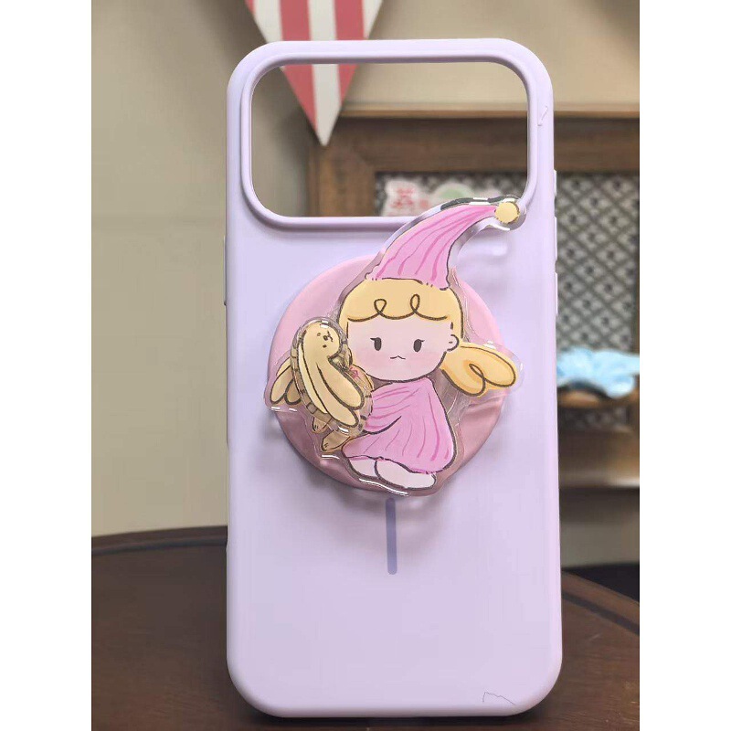 Cartoon cute Doudou magnetic phone stand for desktop, suitable for binge-watching shows, universal phone case stand, lazy stand Cartoon cute Doudou magnetic phone stand for desktop, suitable for binge-watching shows, universal phone case stand, lazy stand