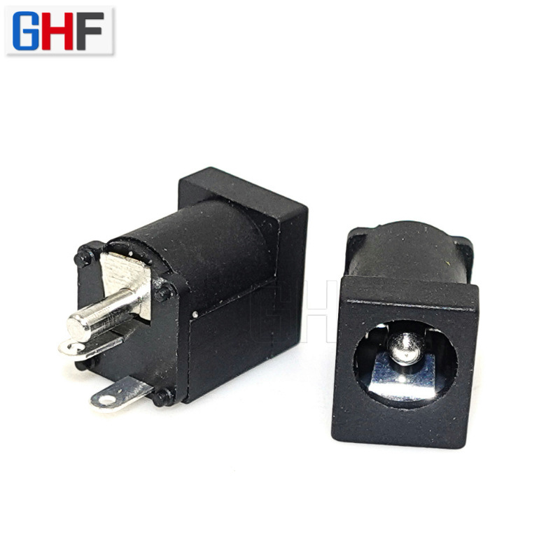 供应 实心针大电流dc插座3A 10A大电流DC电源插座 立式DC母座