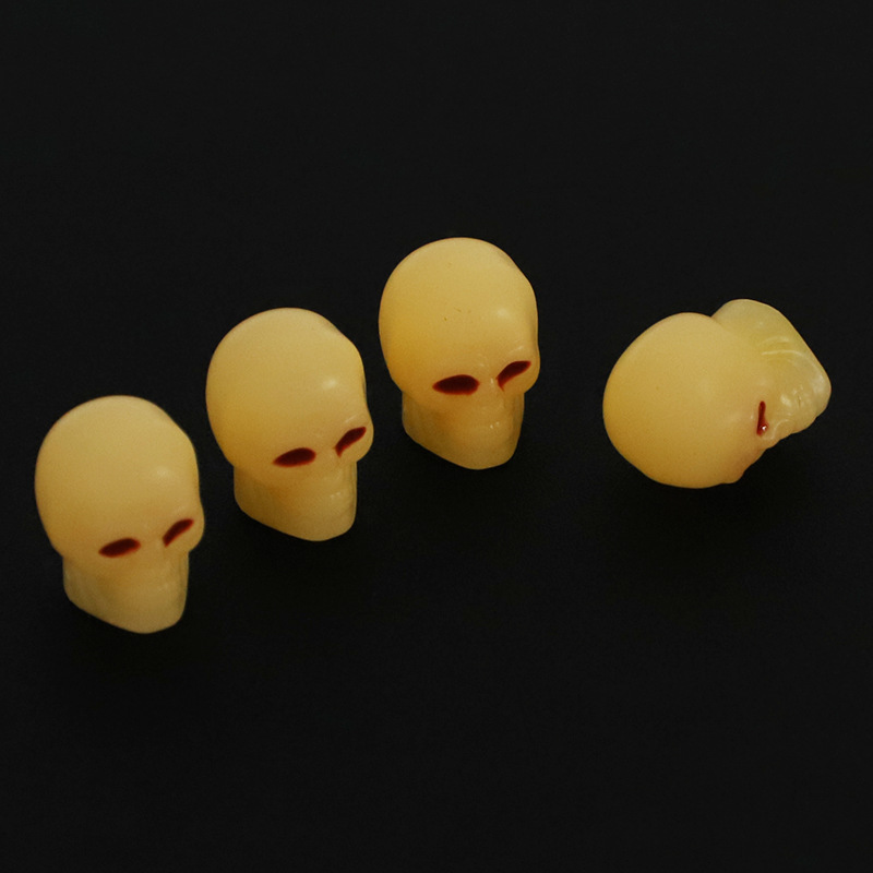 해골 빛나는 4 노란색