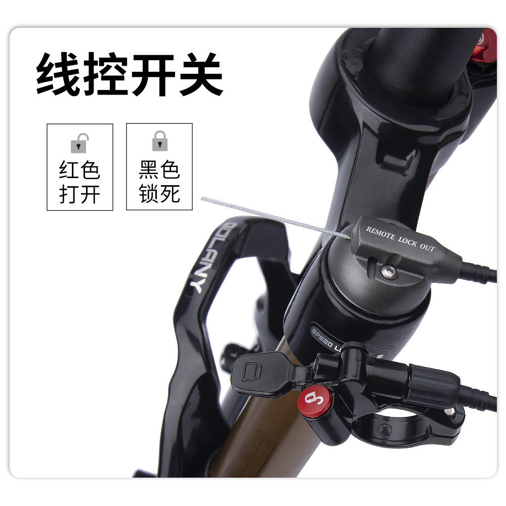 BOLANY bicicleta de montaña de liberación rápida frente tenedor amortiguador presión de aire 26 27,5 aleación de magnesio bicicleta Tenedor de aire