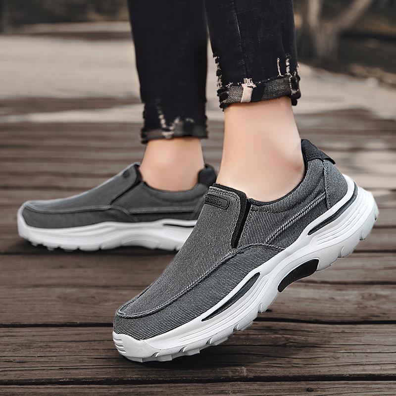 Nuevos zapatos de lona casuales para hombres transfronterizos zapatos casuales para hombres de tacón plano de primavera zapatos de lona de talla grande para hombres image 5